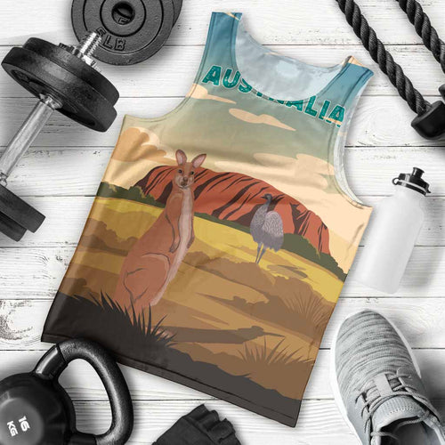 Australia Personalized Men Tank Top Uluru Scenery