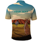 Australia Personalized Polo Shirt Uluru Scenery