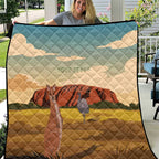 Australia Personalized Quilt Uluru Scenery