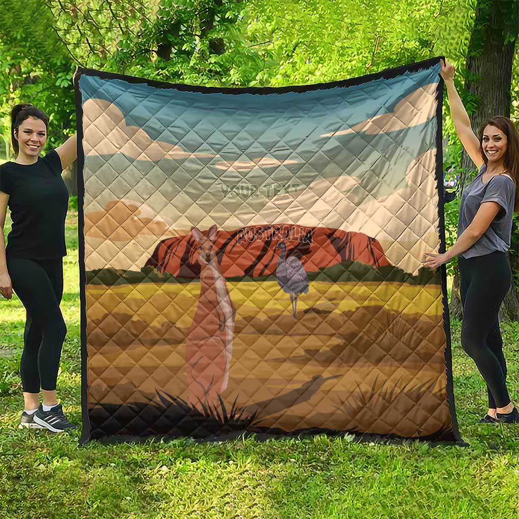 Australia Personalized Quilt Uluru Scenery