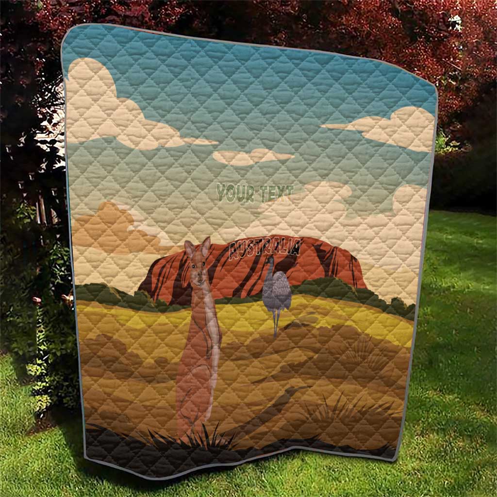 Australia Personalized Quilt Uluru Scenery