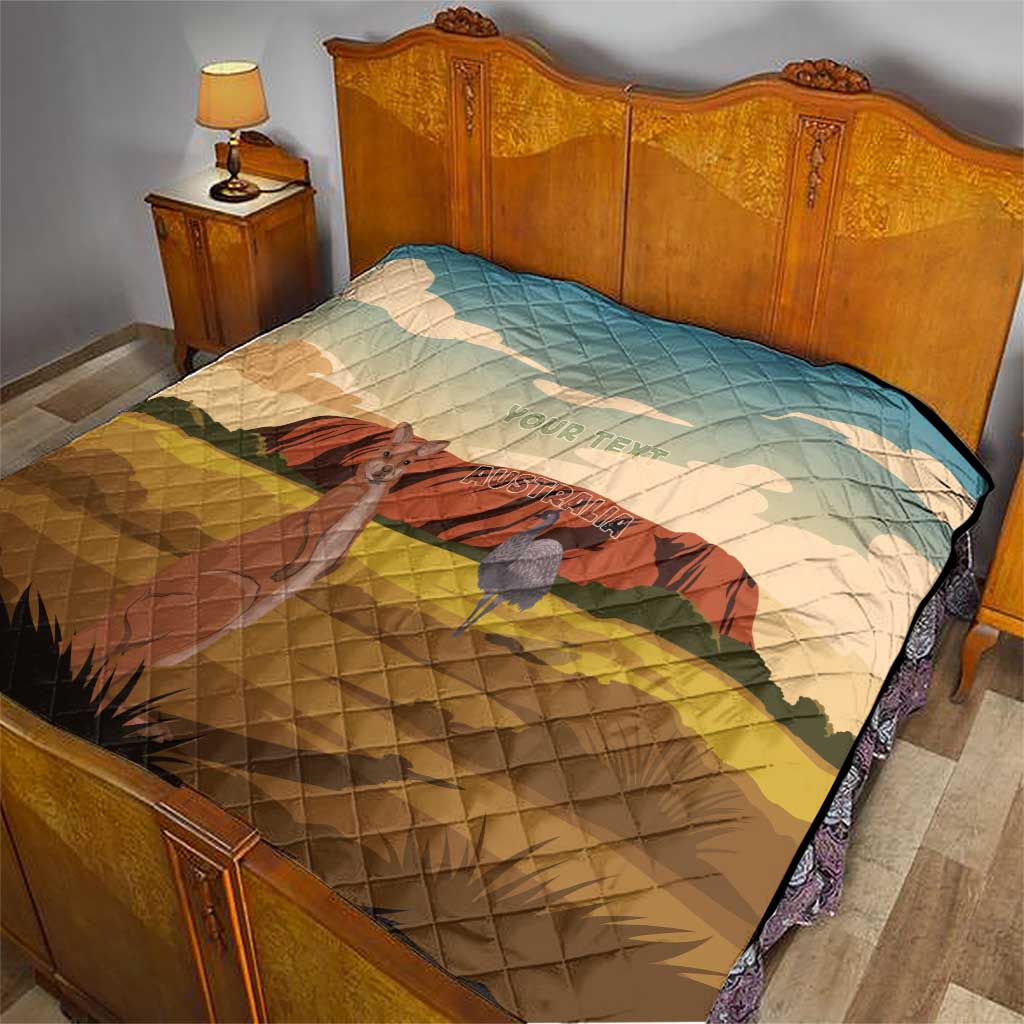 Australia Personalized Quilt Uluru Scenery