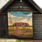 Australia Personalized Quilt Uluru Scenery