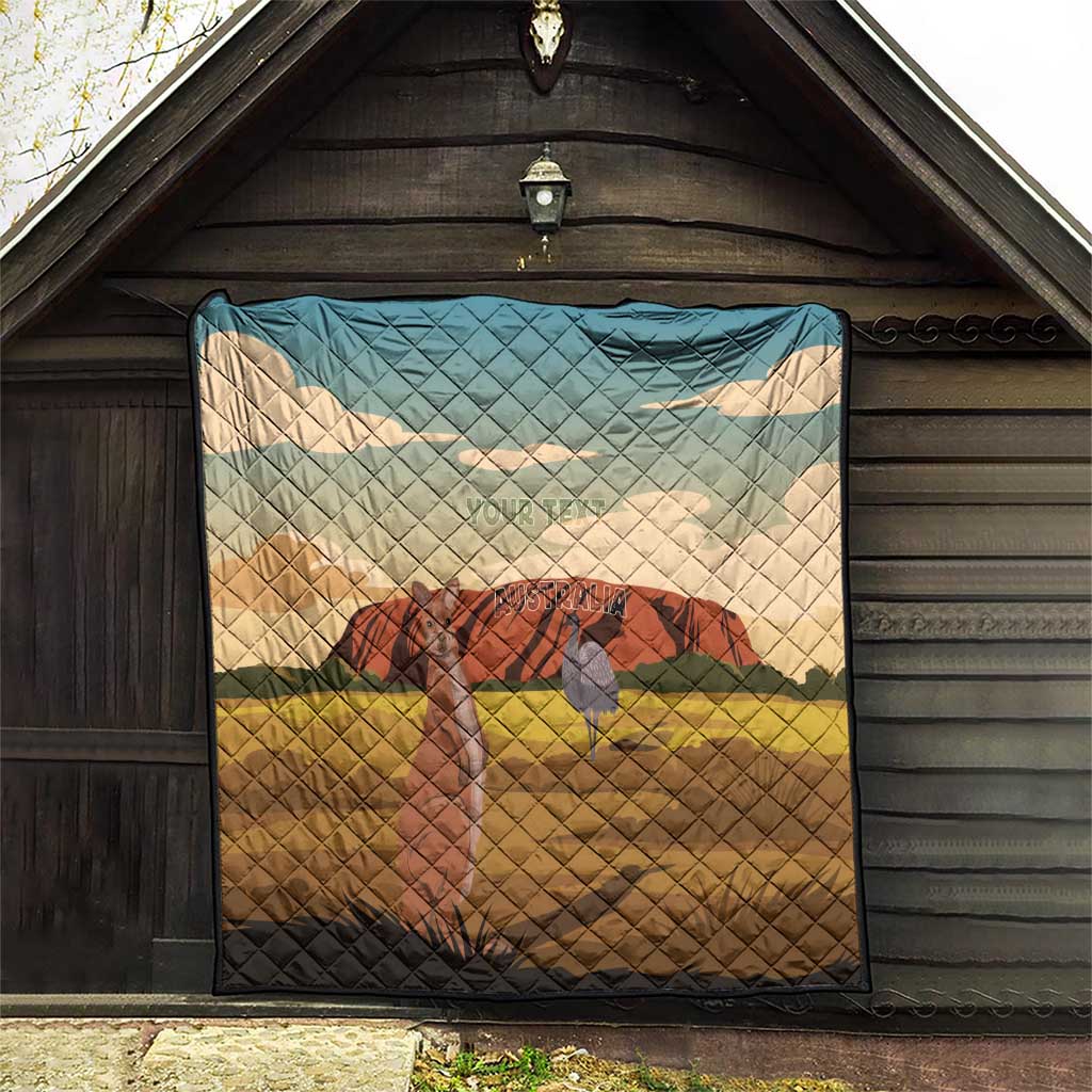Australia Personalized Quilt Uluru Scenery