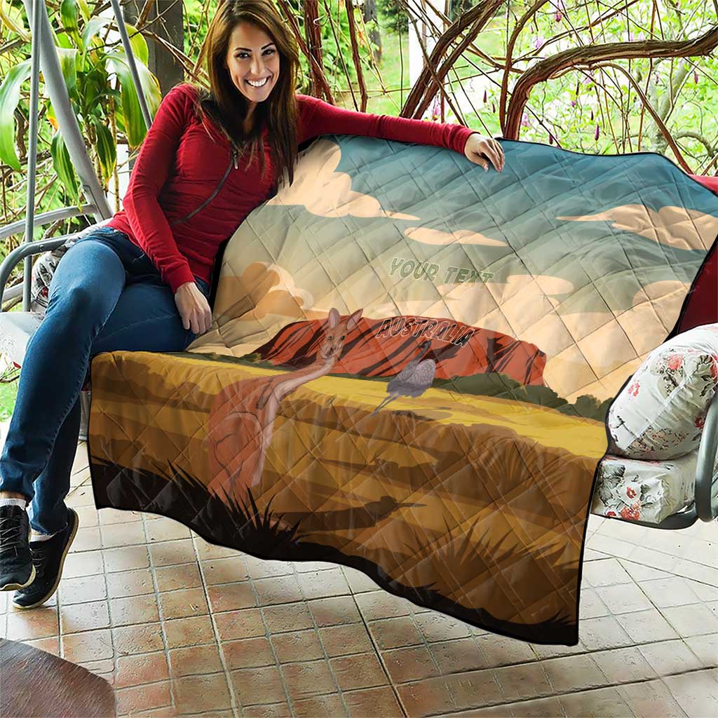 Australia Personalized Quilt Uluru Scenery