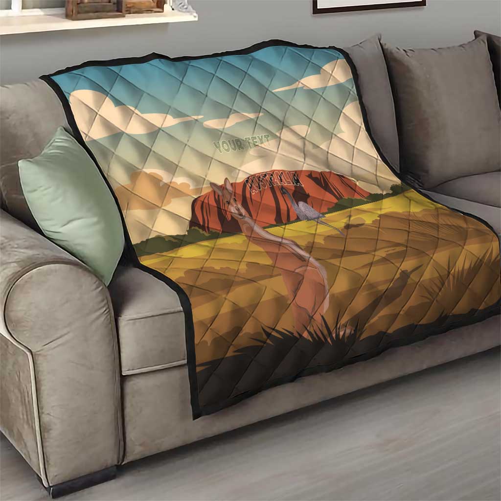 Australia Personalized Quilt Uluru Scenery