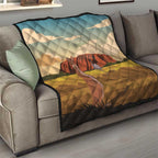 Australia Personalized Quilt Uluru Scenery