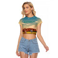 Australia Personalized Raglan Cropped T Shirt Uluru Scenery