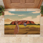Australia Personalized Rubber Doormat Uluru Scenery