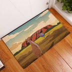 Australia Personalized Rubber Doormat Uluru Scenery