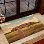 Australia Personalized Rubber Doormat Uluru Scenery