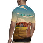 Australia Personalized Rugby Jersey Uluru Scenery