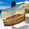 Australia Personalized Sarong Uluru Scenery