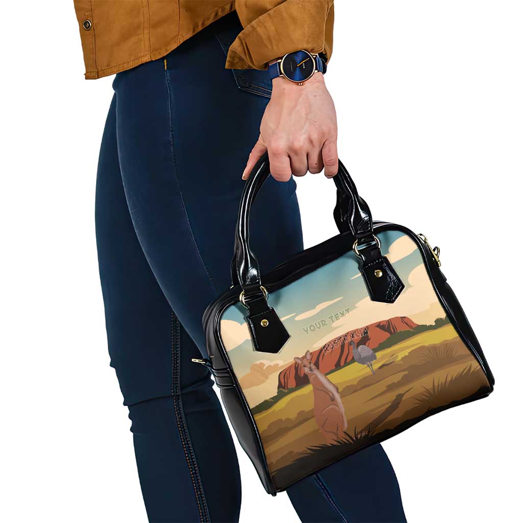 Australia Personalized Shoulder Handbag Uluru Scenery