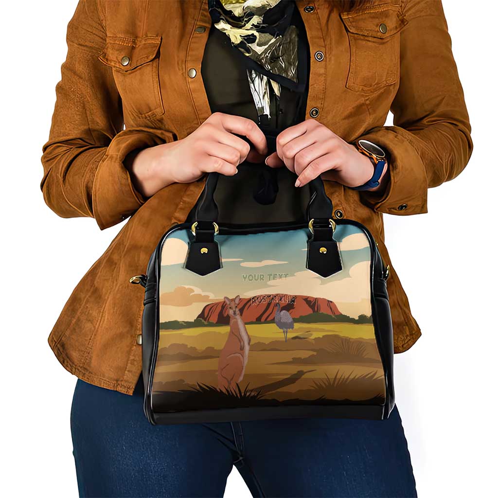 Australia Personalized Shoulder Handbag Uluru Scenery