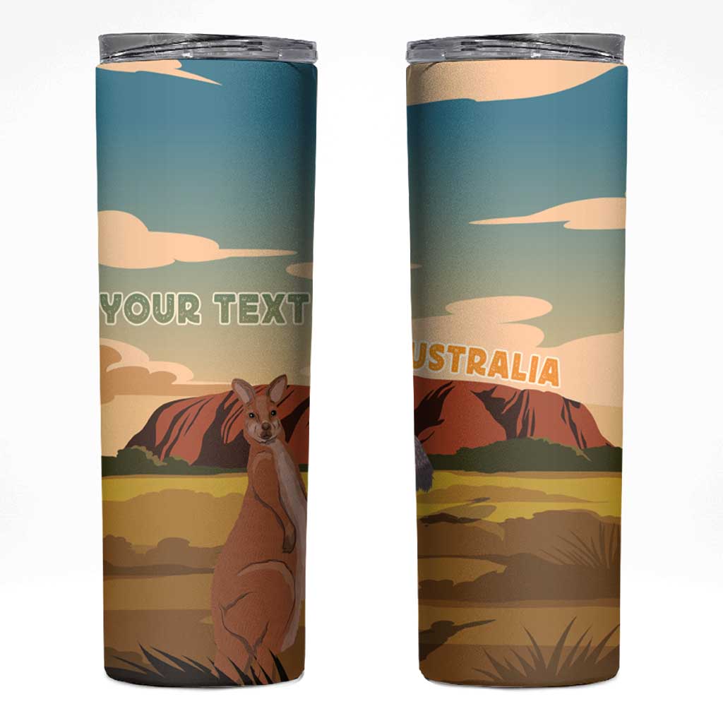 Australia Personalized Skinny Tumbler Uluru Scenery
