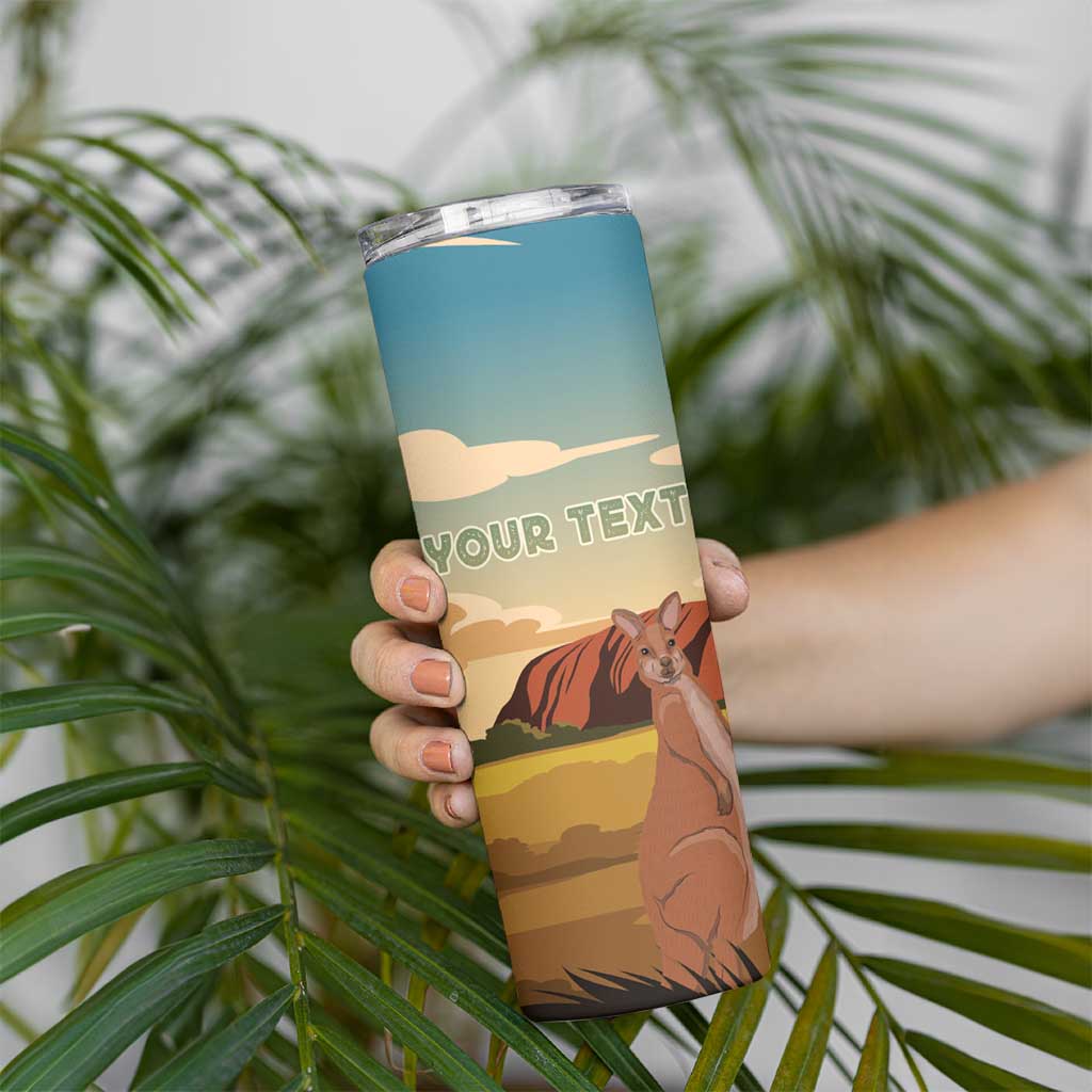 Australia Personalized Skinny Tumbler Uluru Scenery