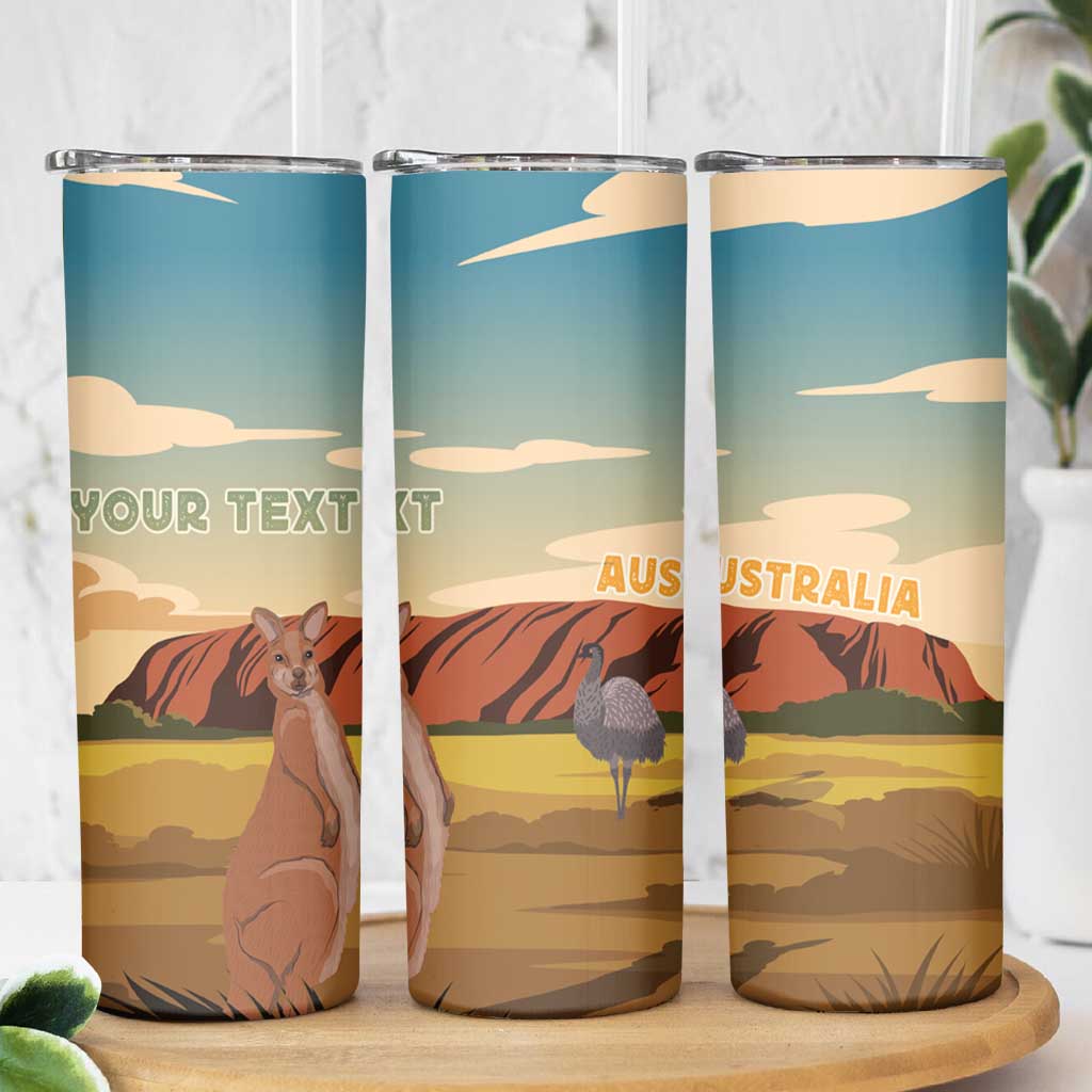 Australia Personalized Skinny Tumbler Uluru Scenery