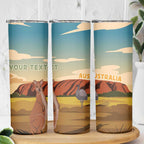 Australia Personalized Skinny Tumbler Uluru Scenery