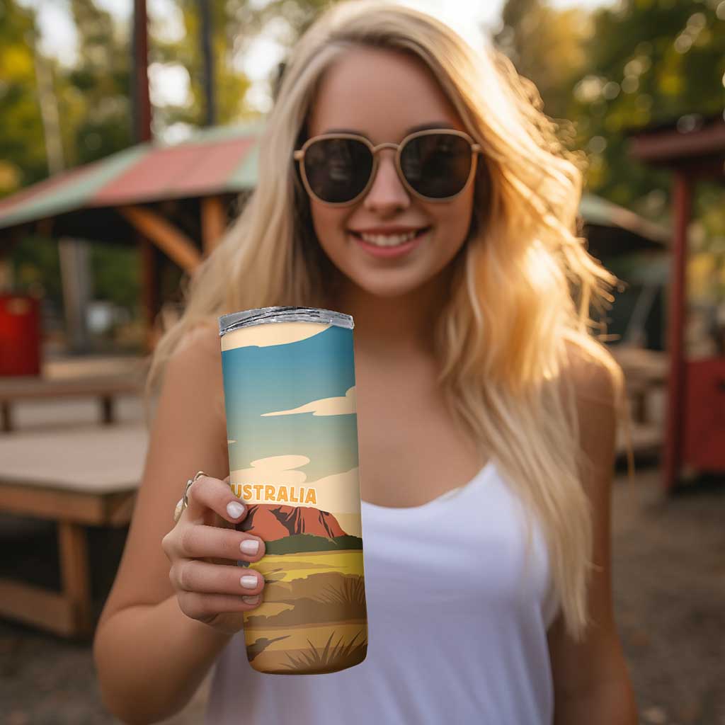 Australia Personalized Skinny Tumbler Uluru Scenery