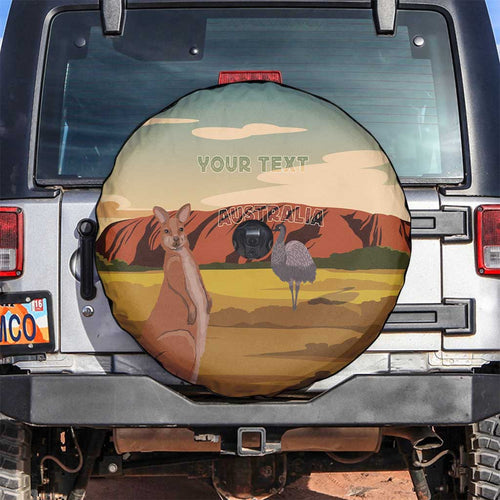 Australia Personalized Spare Tire Cover Uluru Scenery