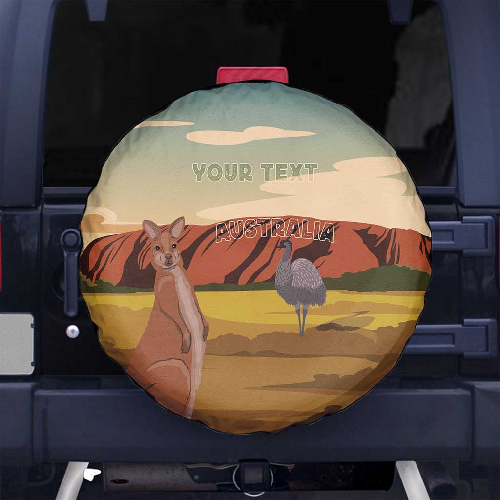 Australia Personalized Spare Tire Cover Uluru Scenery