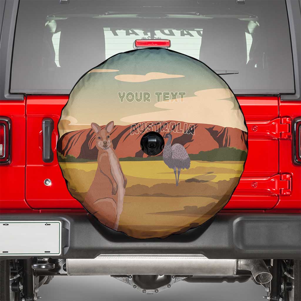 Australia Personalized Spare Tire Cover Uluru Scenery