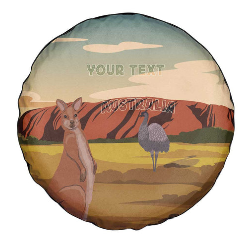 Australia Personalized Spare Tire Cover Uluru Scenery