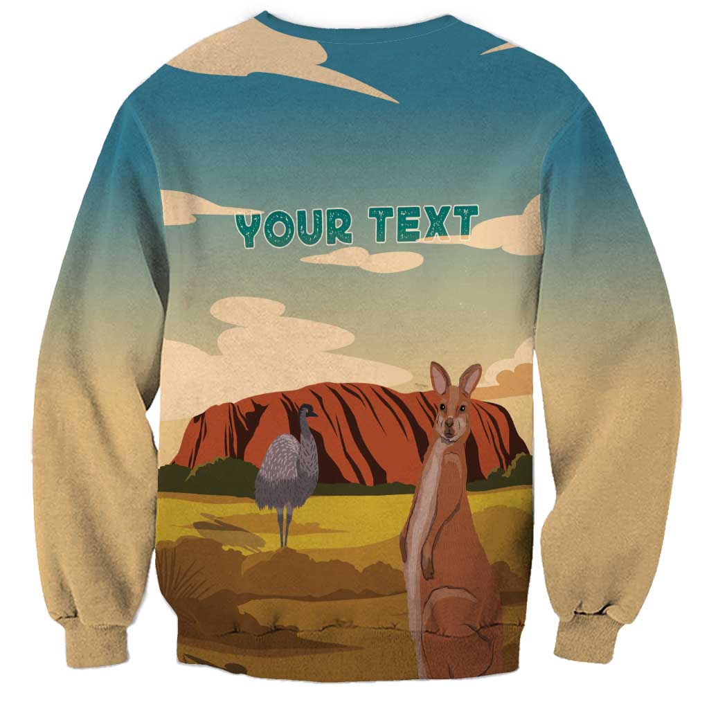 Australia Personalized Sweatshirt Uluru Scenery