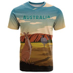 Australia Personalized T Shirt Uluru Scenery