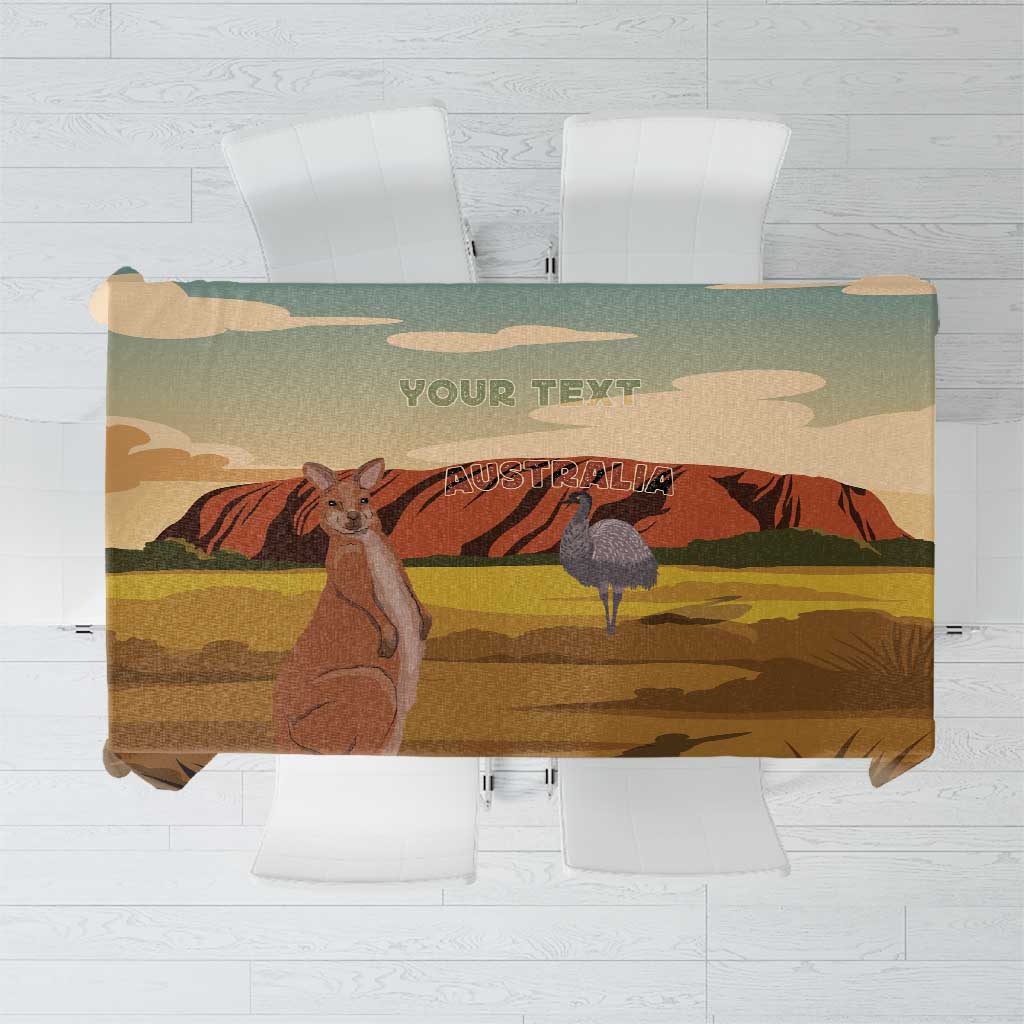 Australia Personalized Tablecloth Uluru Scenery