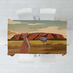 Australia Personalized Tablecloth Uluru Scenery