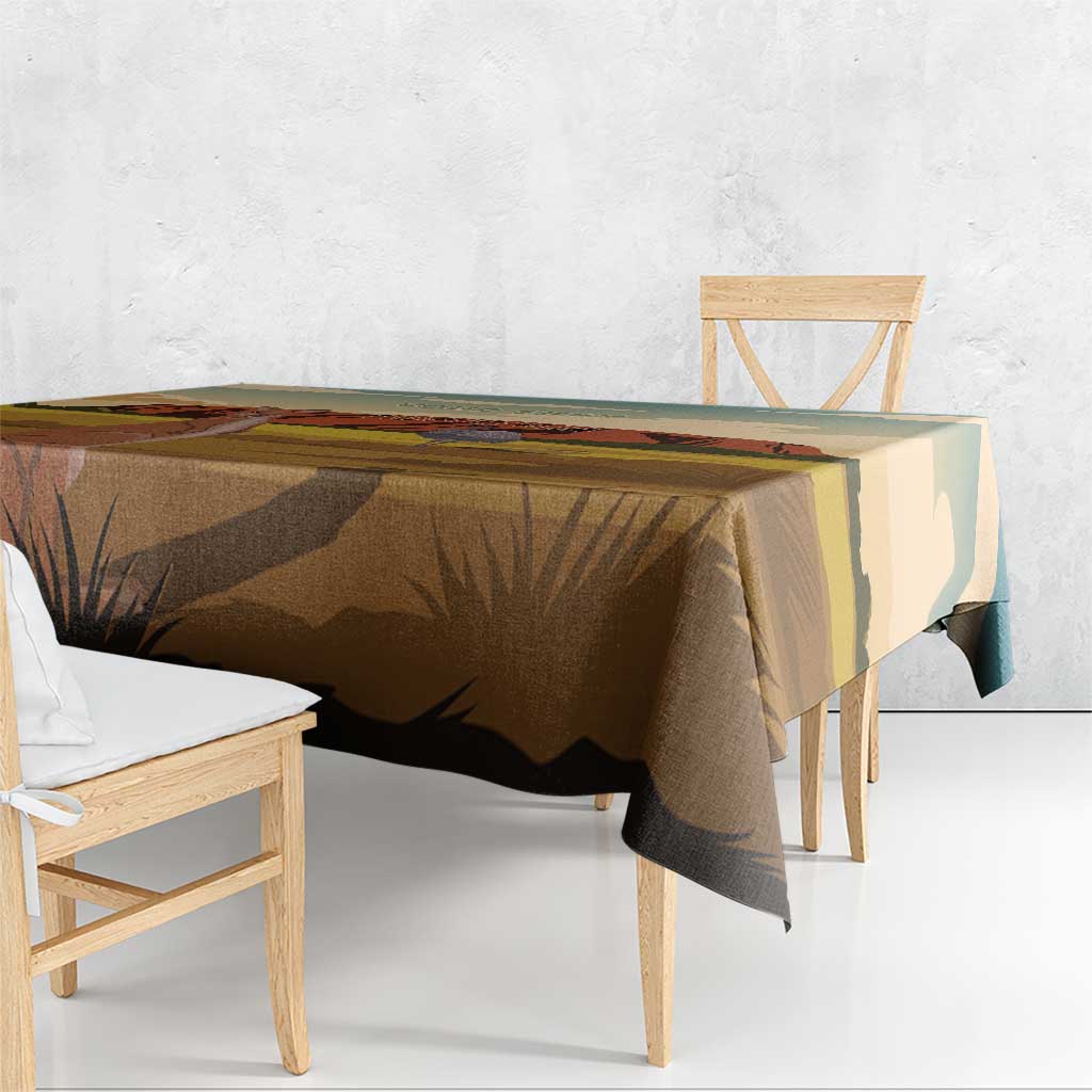 Australia Personalized Tablecloth Uluru Scenery