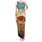Australia Personalized Tank Maxi Dress Uluru Scenery
