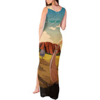 Australia Personalized Tank Maxi Dress Uluru Scenery