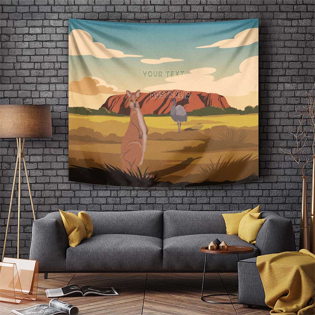 Australia Personalized Tapestry Uluru Scenery