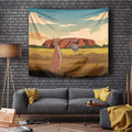 Australia Personalized Tapestry Uluru Scenery
