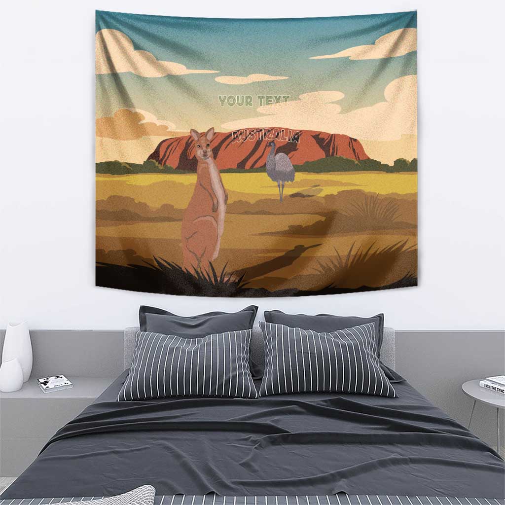 Australia Personalized Tapestry Uluru Scenery