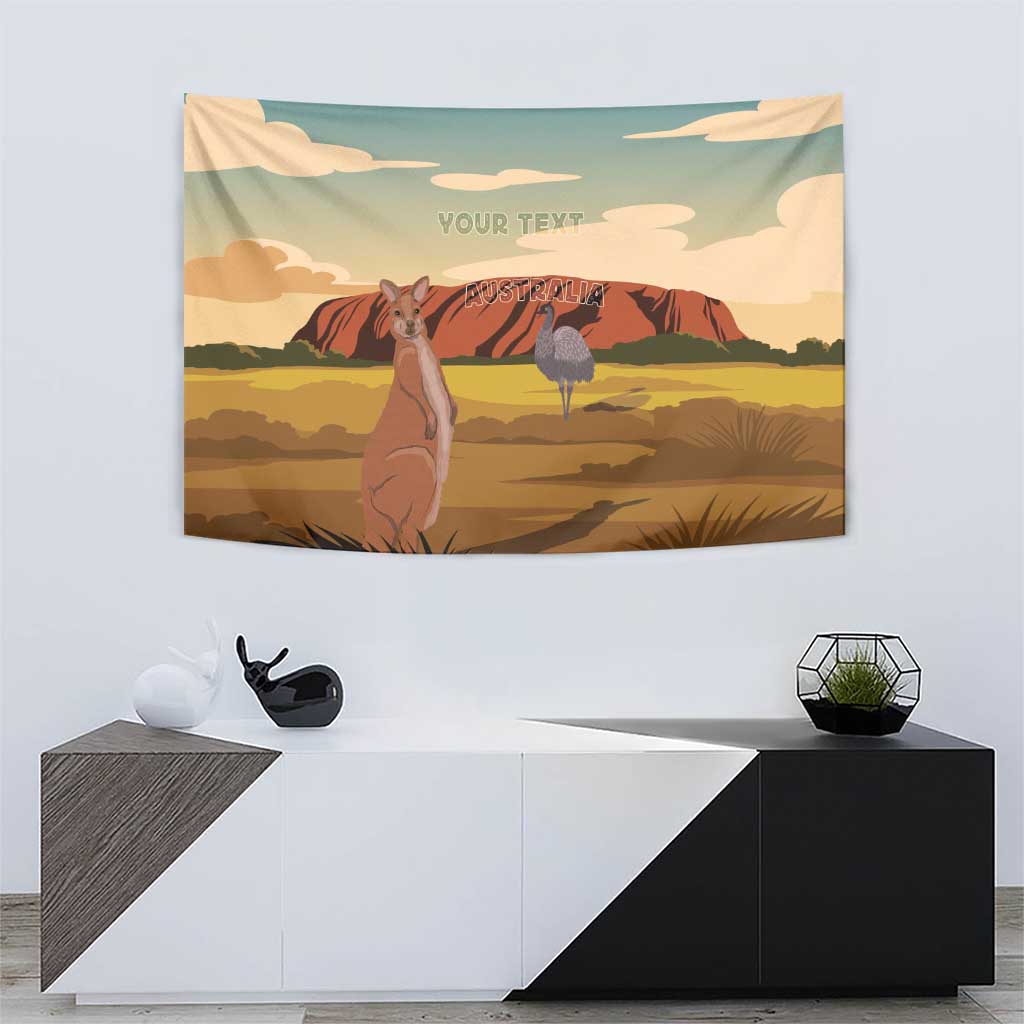 Australia Personalized Tapestry Uluru Scenery
