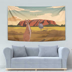 Australia Personalized Tapestry Uluru Scenery