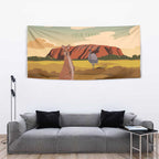 Australia Personalized Tapestry Uluru Scenery