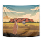 Australia Personalized Tapestry Uluru Scenery
