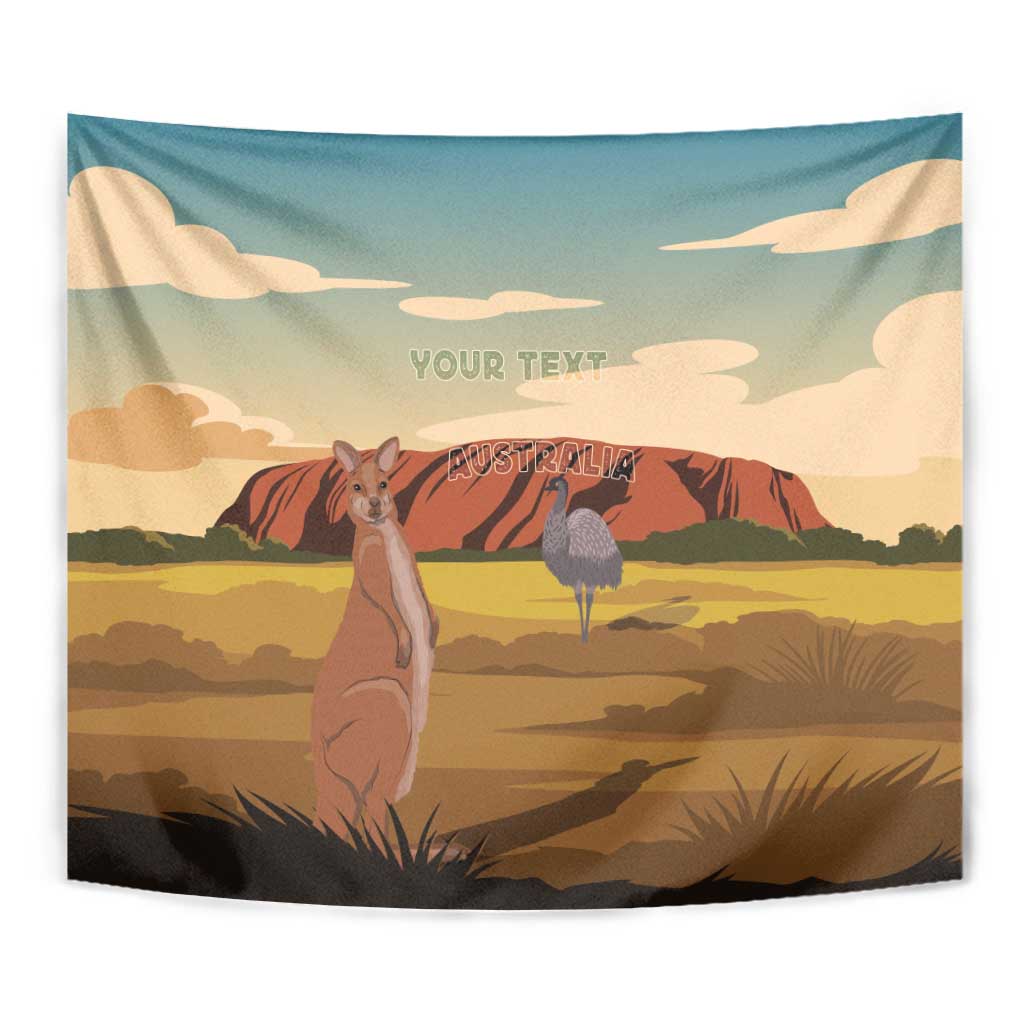 Australia Personalized Tapestry Uluru Scenery