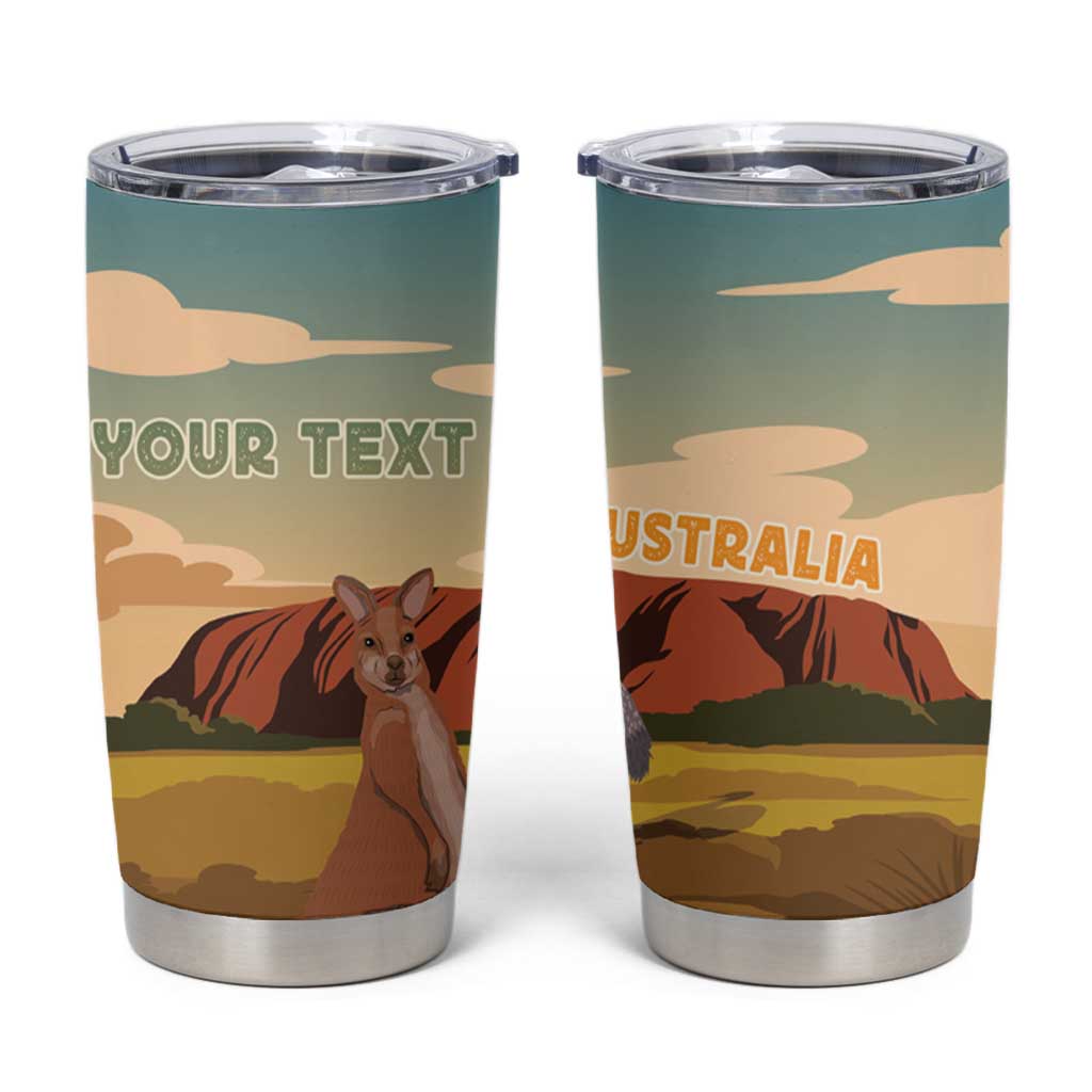 Australia Personalized Tumbler Cup Uluru Scenery