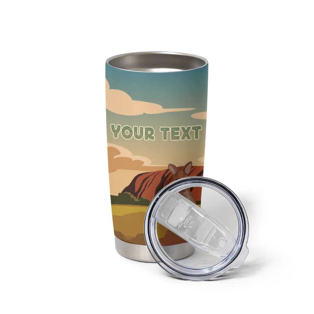 Australia Personalized Tumbler Cup Uluru Scenery