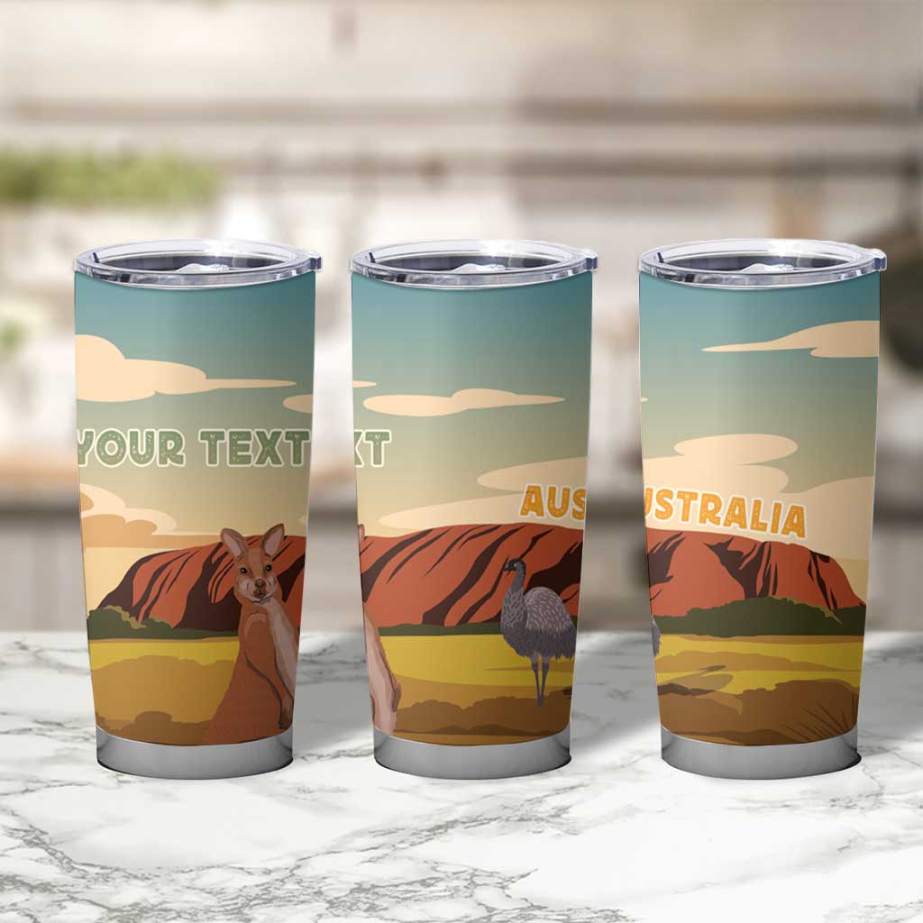 Australia Personalized Tumbler Cup Uluru Scenery