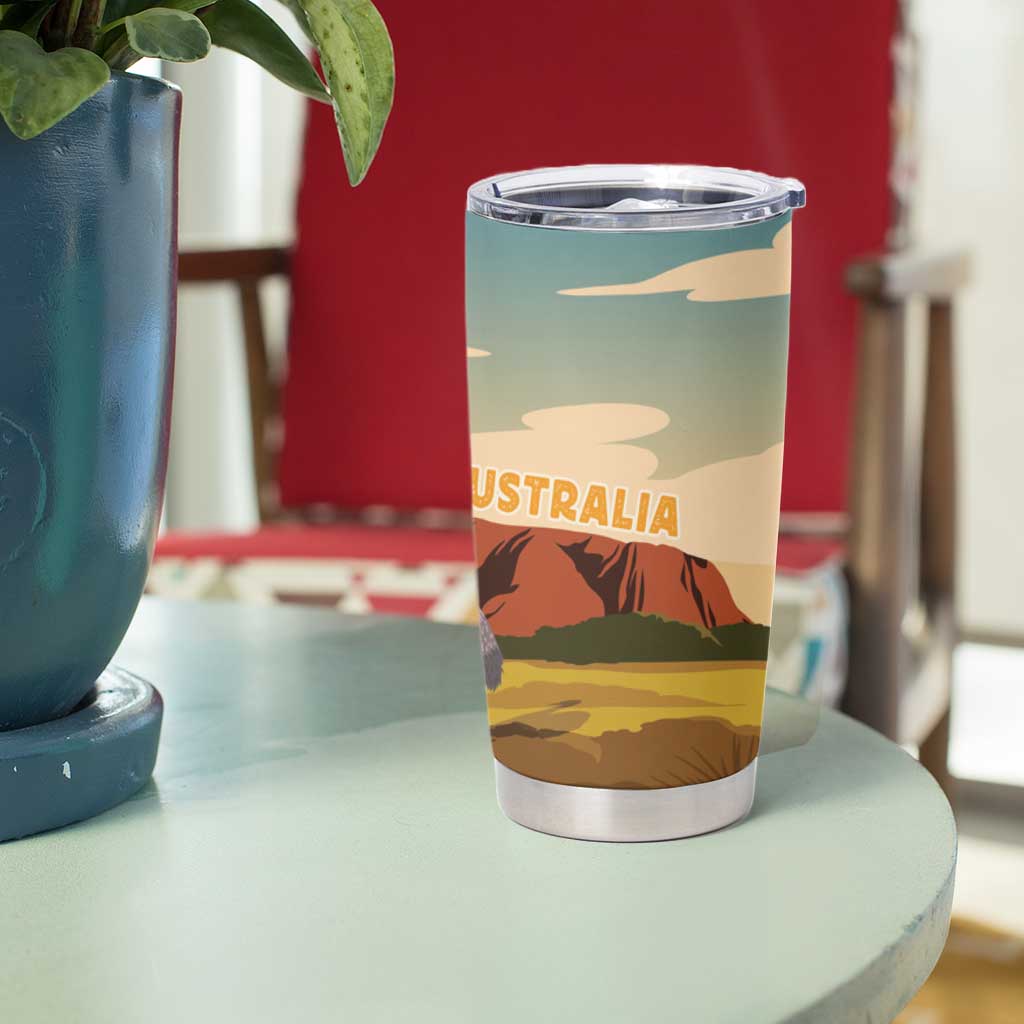 Australia Personalized Tumbler Cup Uluru Scenery