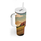 Australia Personalized Tumbler With Handle Uluru Scenery
