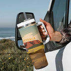Australia Personalized Tumbler With Handle Uluru Scenery