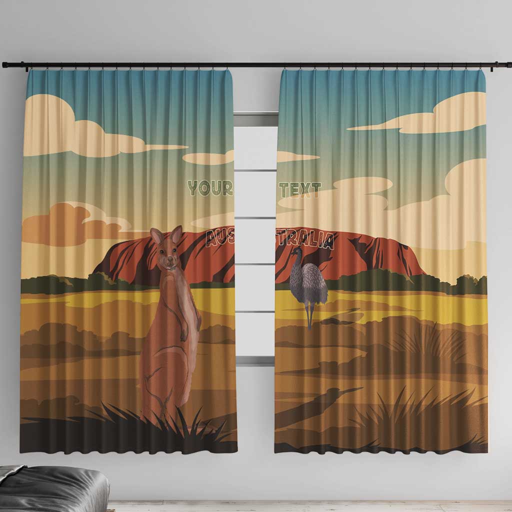 Australia Personalized Window Curtain Uluru Scenery